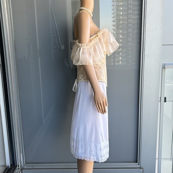 Vintage White Slip Skirt - Picture 3 of 6